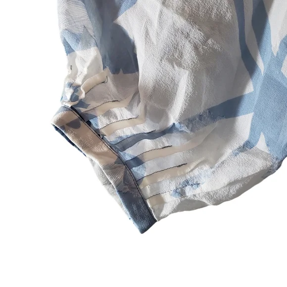 Banana Republic 100% Silk Abstract FloraPrint Tunic Top & Cami adjustable straps - Picture 9 of 13